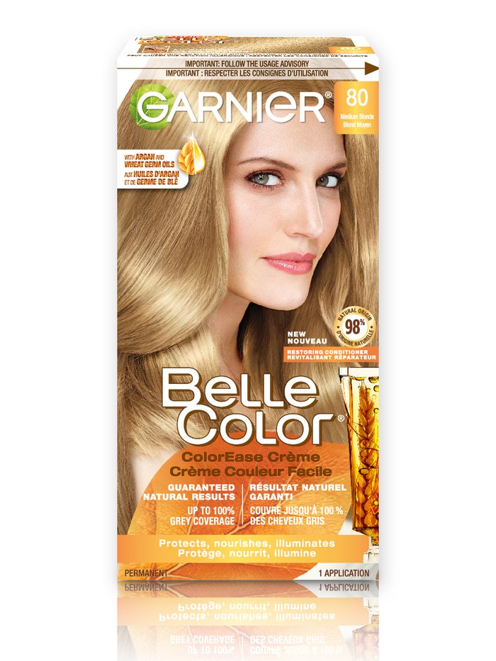 Belle Color Permanent Hair Dye - 80 Medium Blonde - Garnier