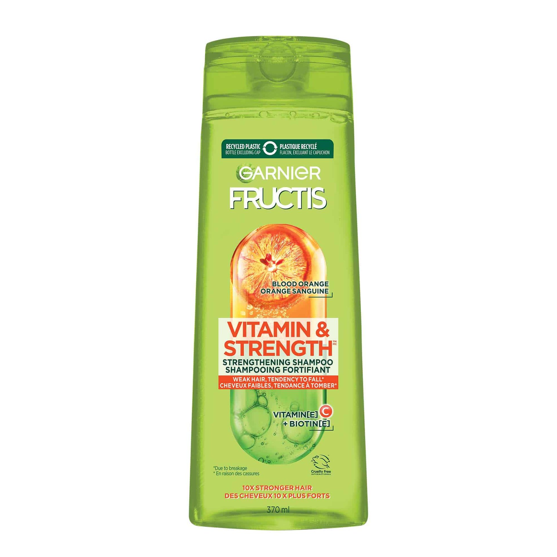Strength Shampoo mL Garnier - mL 370 Vitamin & 650 Fructis &