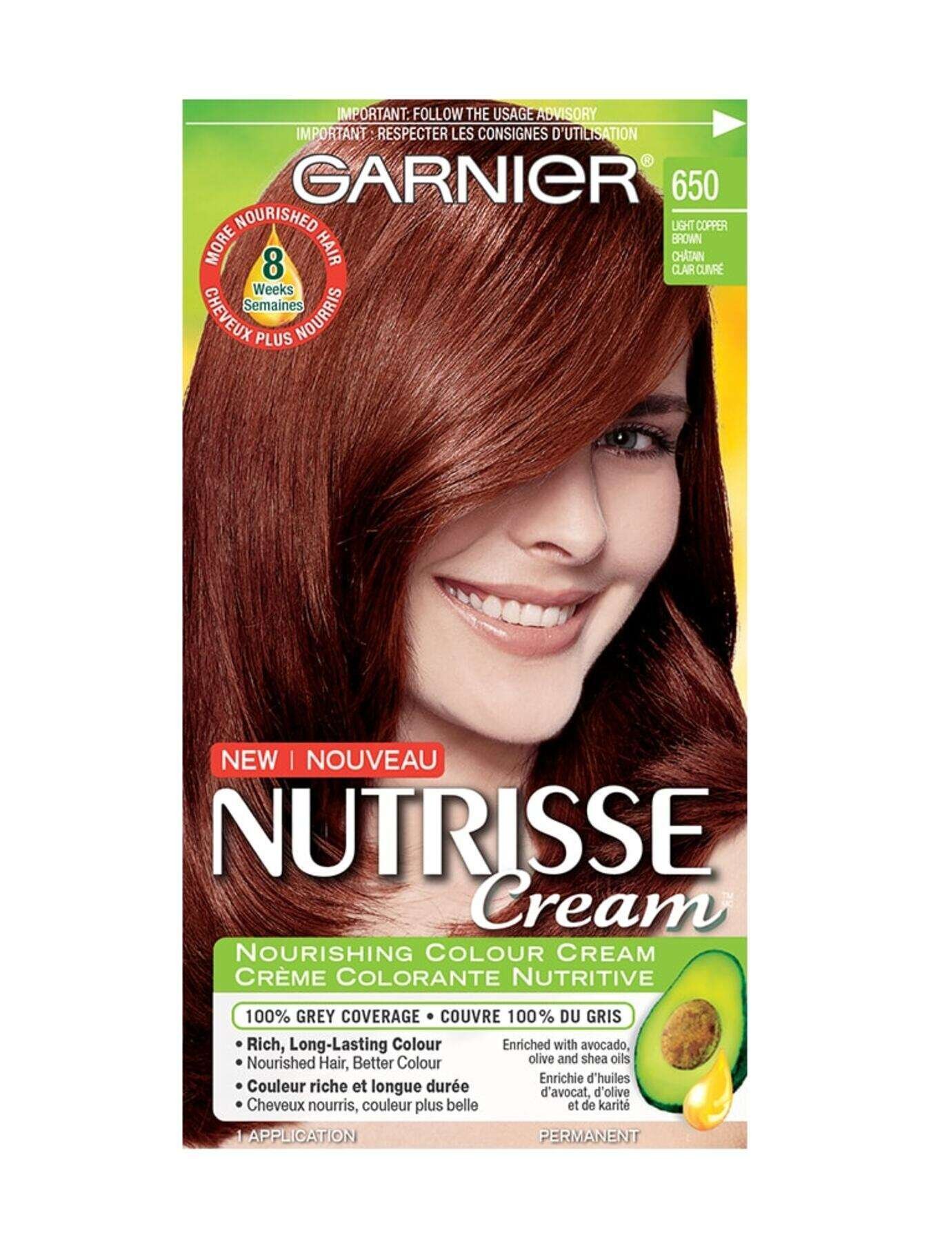 CA Intense Nutrisse - 460 Dark Garnier Cream Red Dye Hair -