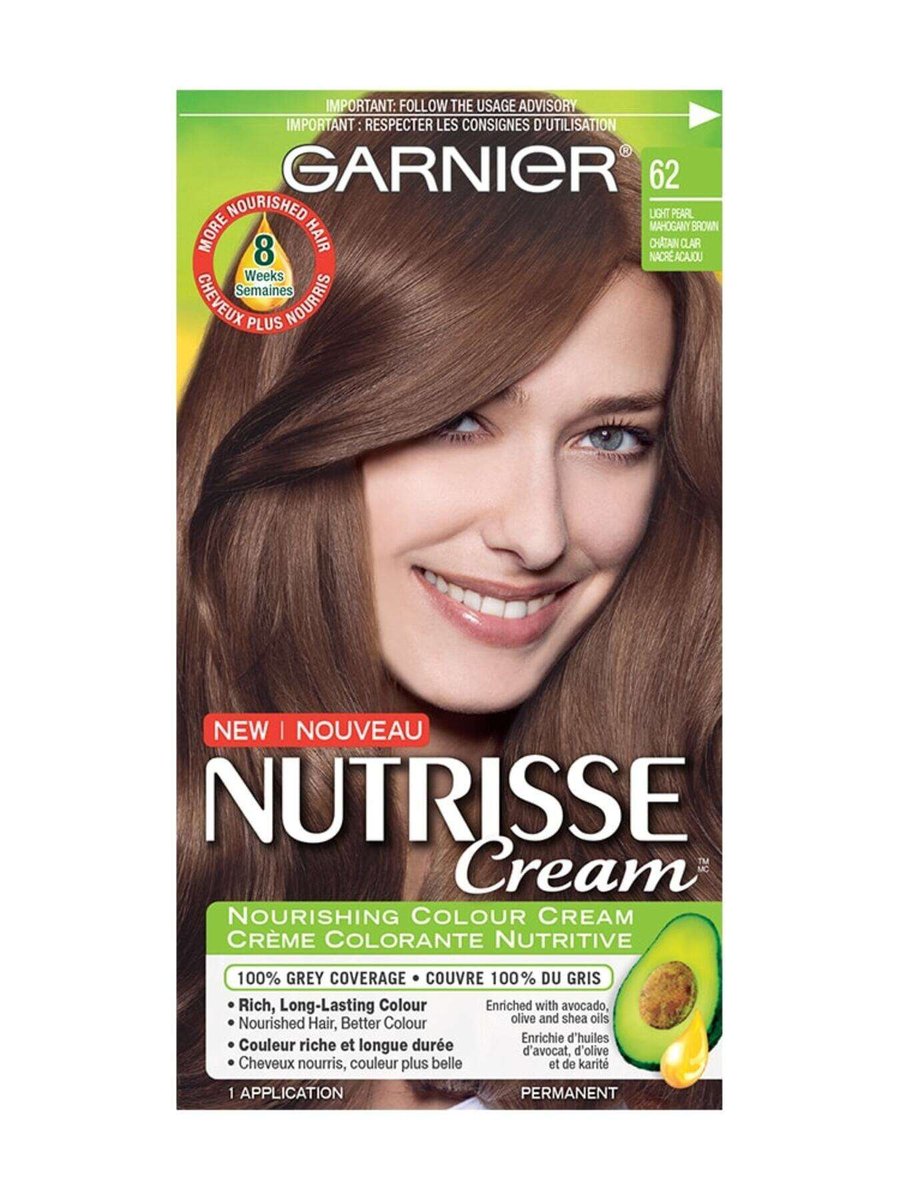 Nutrisse Cream - 62 Light Pearl Brown Hair Dye - Garnier CA