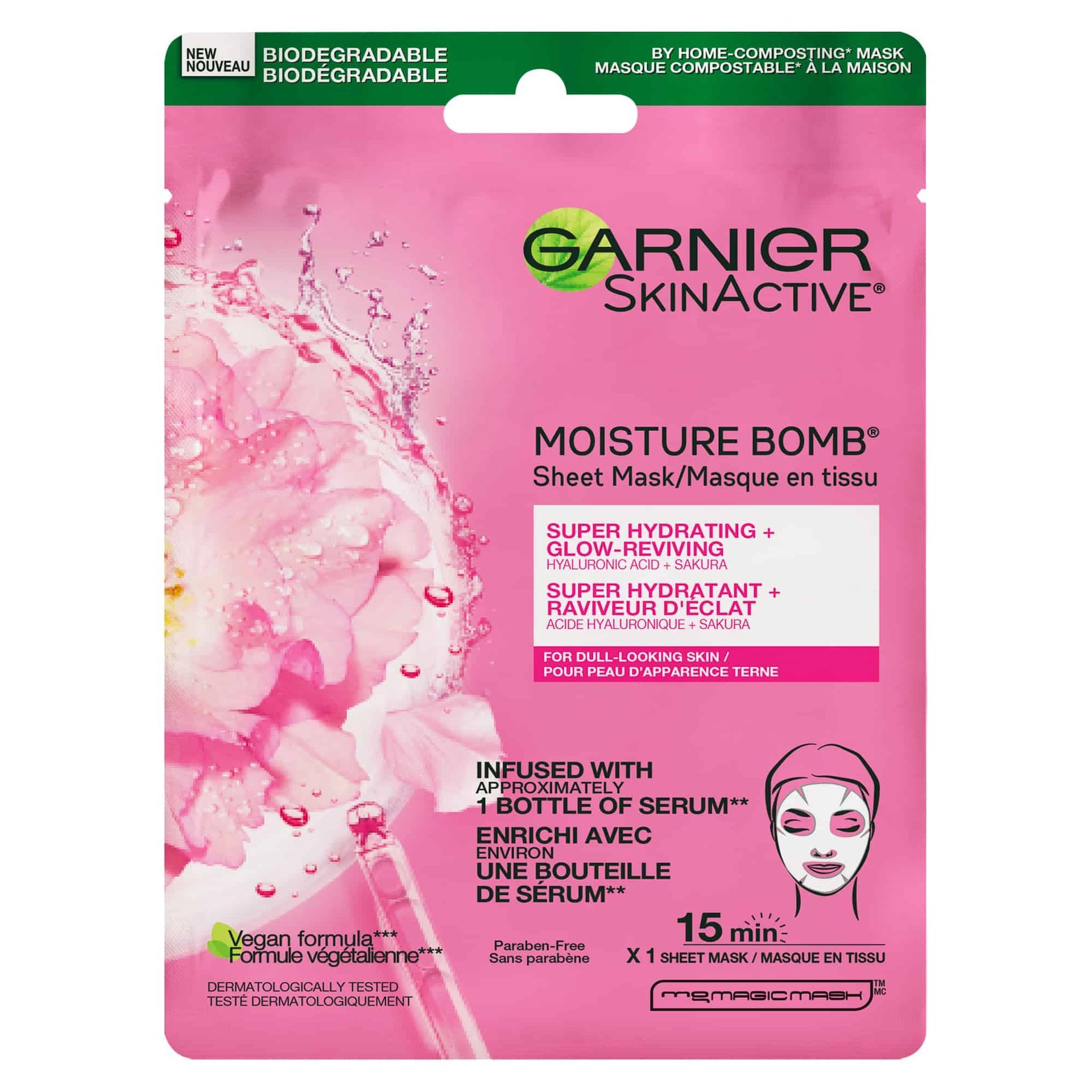 Moisture Bomb - & Hydrating Sheet Mask - Garnier