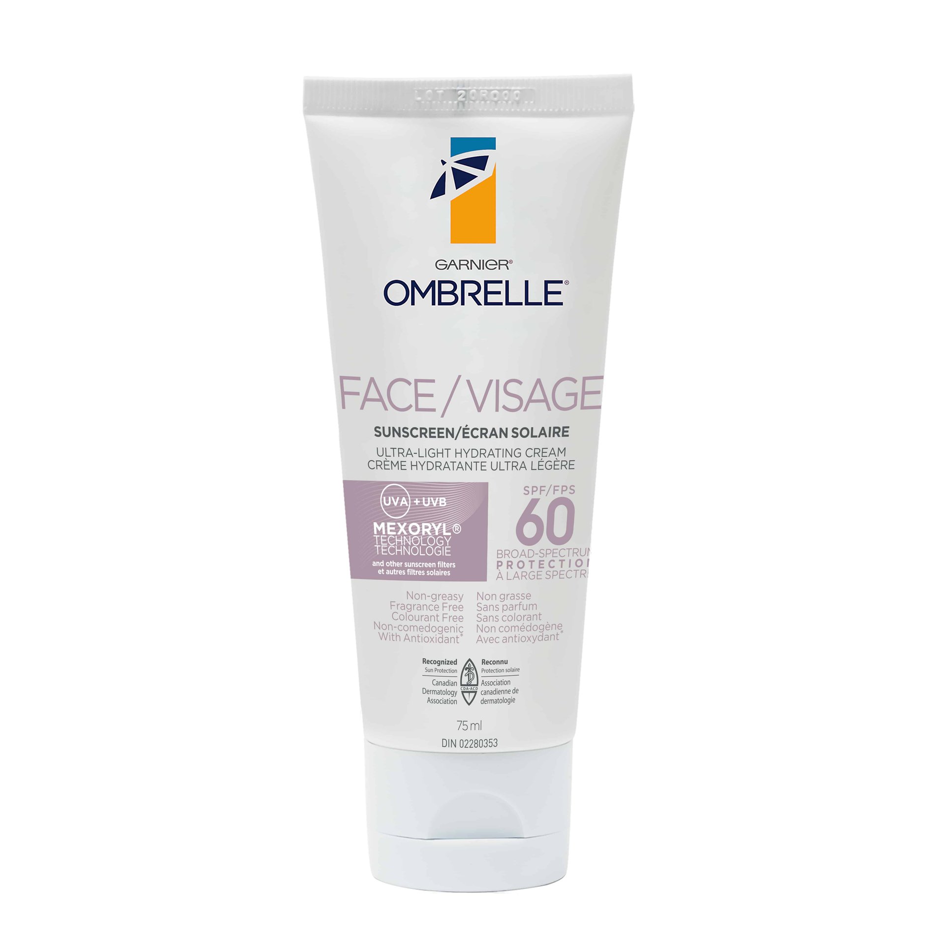 ombrelle spf 60 ultra light advanced weightless face lotion