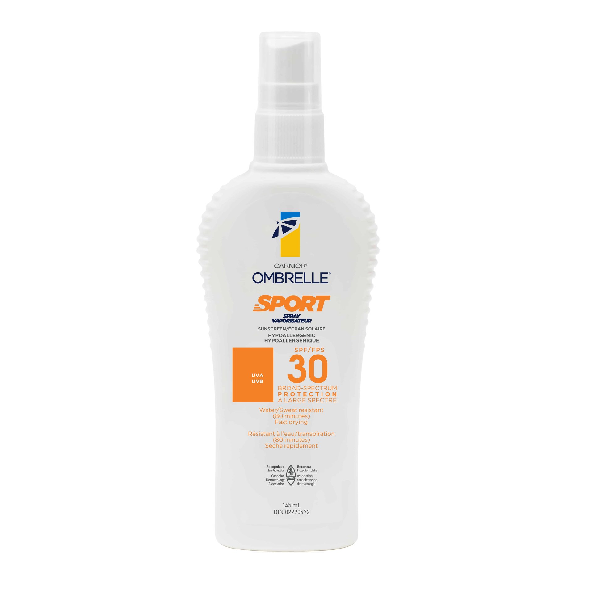 Ombrelle Sport - Sun Spray SPF 30 145 ml - Garnier Canada